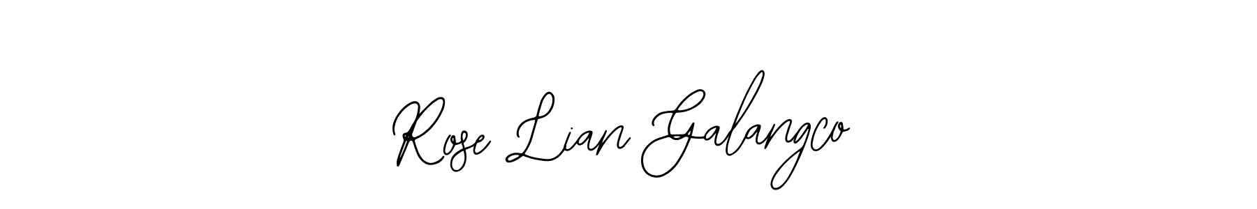 Also You can easily find your signature by using the search form. We will create Rose Lian Galangco name handwritten signature images for you free of cost using Bearetta-2O07w sign style. Rose Lian Galangco signature style 12 images and pictures png