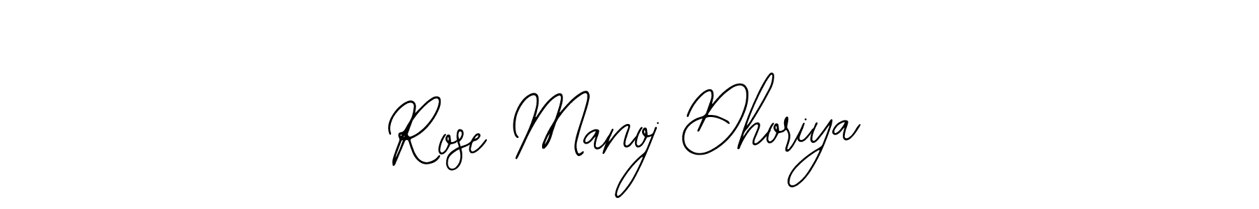 Check out images of Autograph of Rose Manoj Dhoriya name. Actor Rose Manoj Dhoriya Signature Style. Bearetta-2O07w is a professional sign style online. Rose Manoj Dhoriya signature style 12 images and pictures png