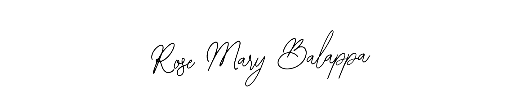 You should practise on your own different ways (Bearetta-2O07w) to write your name (Rose Mary Balappa) in signature. don't let someone else do it for you. Rose Mary Balappa signature style 12 images and pictures png
