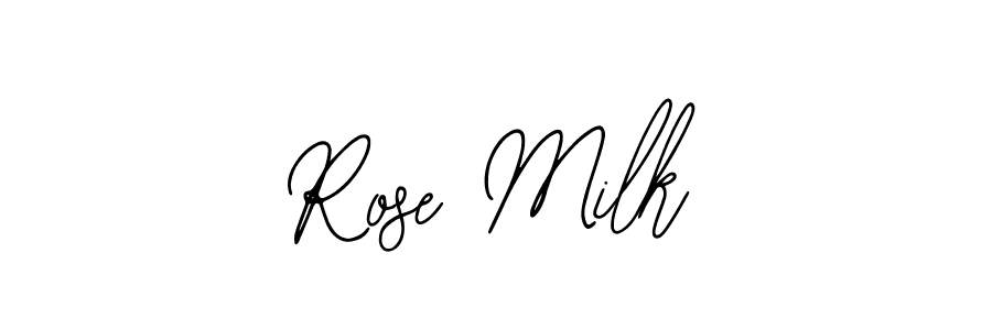 Use a signature maker to create a handwritten signature online. With this signature software, you can design (Bearetta-2O07w) your own signature for name Rose Milk. Rose Milk signature style 12 images and pictures png