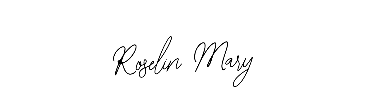 How to make Roselin Mary name signature. Use Bearetta-2O07w style for creating short signs online. This is the latest handwritten sign. Roselin Mary signature style 12 images and pictures png