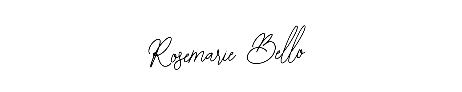 How to make Rosemarie Bello name signature. Use Bearetta-2O07w style for creating short signs online. This is the latest handwritten sign. Rosemarie Bello signature style 12 images and pictures png