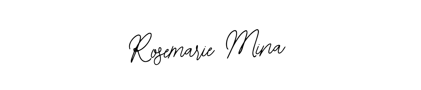 Bearetta-2O07w is a professional signature style that is perfect for those who want to add a touch of class to their signature. It is also a great choice for those who want to make their signature more unique. Get Rosemarie Mina name to fancy signature for free. Rosemarie Mina signature style 12 images and pictures png
