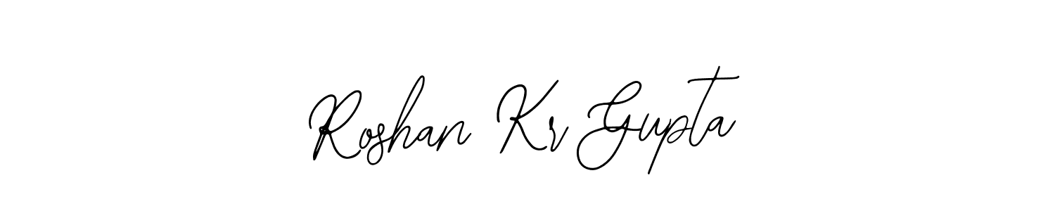 if you are searching for the best signature style for your name Roshan Kr Gupta. so please give up your signature search. here we have designed multiple signature styles  using Bearetta-2O07w. Roshan Kr Gupta signature style 12 images and pictures png