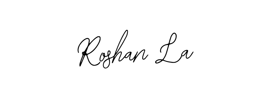Use a signature maker to create a handwritten signature online. With this signature software, you can design (Bearetta-2O07w) your own signature for name Roshan La. Roshan La signature style 12 images and pictures png