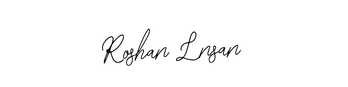 Also You can easily find your signature by using the search form. We will create Roshan Lnsan name handwritten signature images for you free of cost using Bearetta-2O07w sign style. Roshan Lnsan signature style 12 images and pictures png