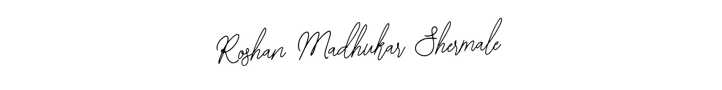 if you are searching for the best signature style for your name Roshan Madhukar Shermale. so please give up your signature search. here we have designed multiple signature styles  using Bearetta-2O07w. Roshan Madhukar Shermale signature style 12 images and pictures png