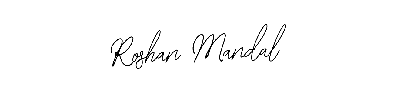 Use a signature maker to create a handwritten signature online. With this signature software, you can design (Bearetta-2O07w) your own signature for name Roshan Mandal. Roshan Mandal signature style 12 images and pictures png