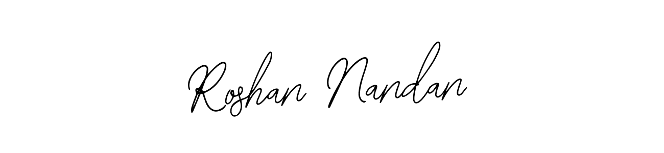 You should practise on your own different ways (Bearetta-2O07w) to write your name (Roshan Nandan) in signature. don't let someone else do it for you. Roshan Nandan signature style 12 images and pictures png