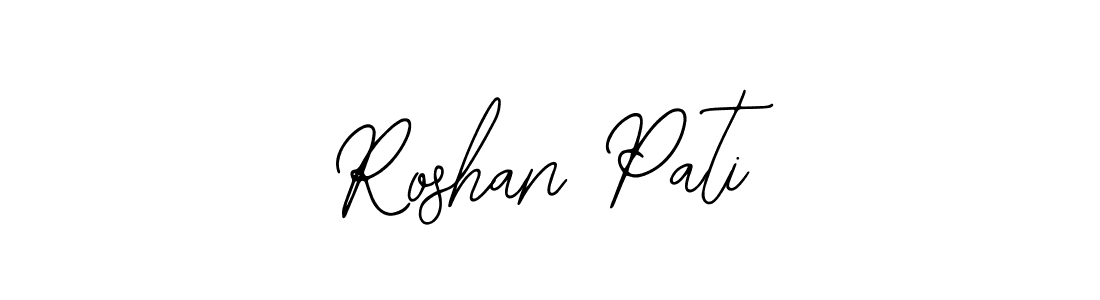 Also You can easily find your signature by using the search form. We will create Roshan Pati name handwritten signature images for you free of cost using Bearetta-2O07w sign style. Roshan Pati signature style 12 images and pictures png