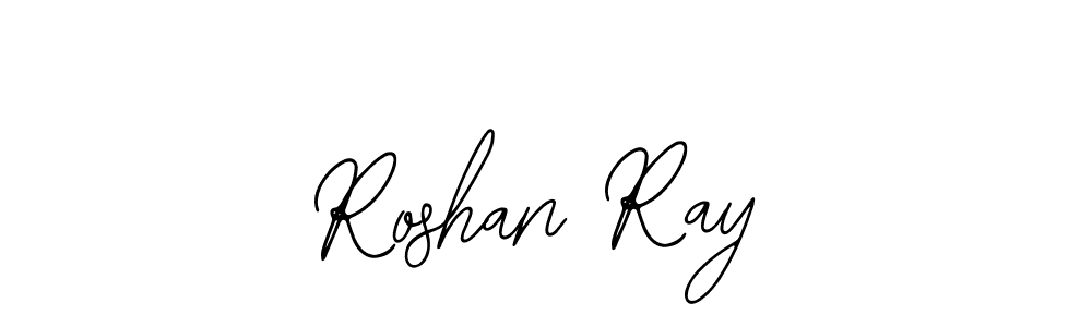 Use a signature maker to create a handwritten signature online. With this signature software, you can design (Bearetta-2O07w) your own signature for name Roshan Ray. Roshan Ray signature style 12 images and pictures png