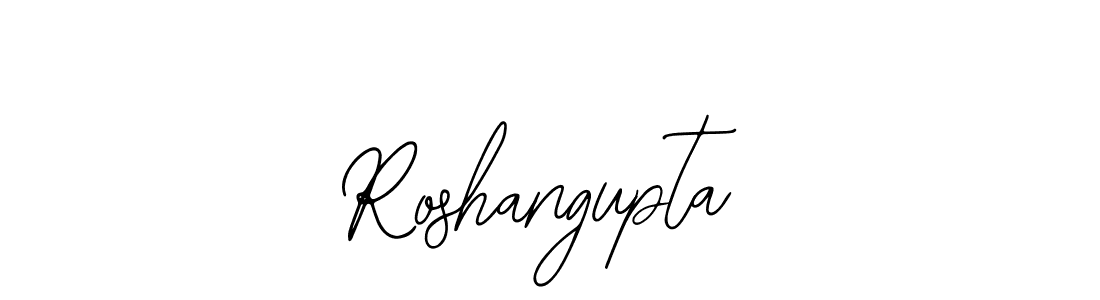 How to make Roshangupta name signature. Use Bearetta-2O07w style for creating short signs online. This is the latest handwritten sign. Roshangupta signature style 12 images and pictures png