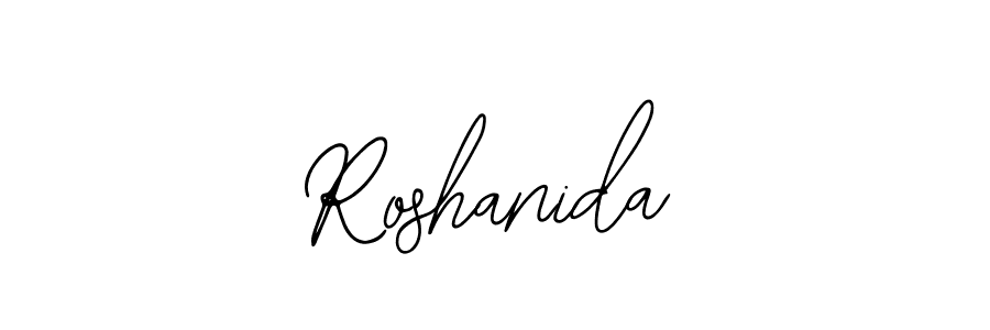 Similarly Bearetta-2O07w is the best handwritten signature design. Signature creator online .You can use it as an online autograph creator for name Roshanida. Roshanida signature style 12 images and pictures png
