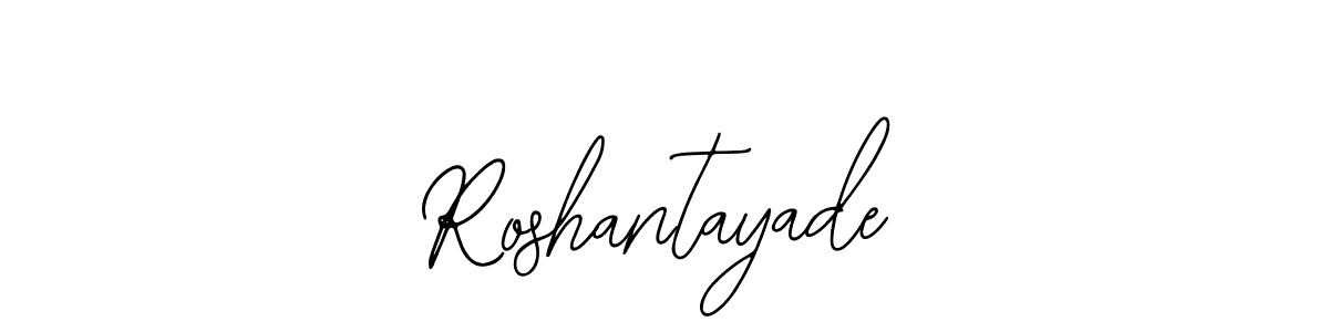 if you are searching for the best signature style for your name Roshantayade. so please give up your signature search. here we have designed multiple signature styles  using Bearetta-2O07w. Roshantayade signature style 12 images and pictures png