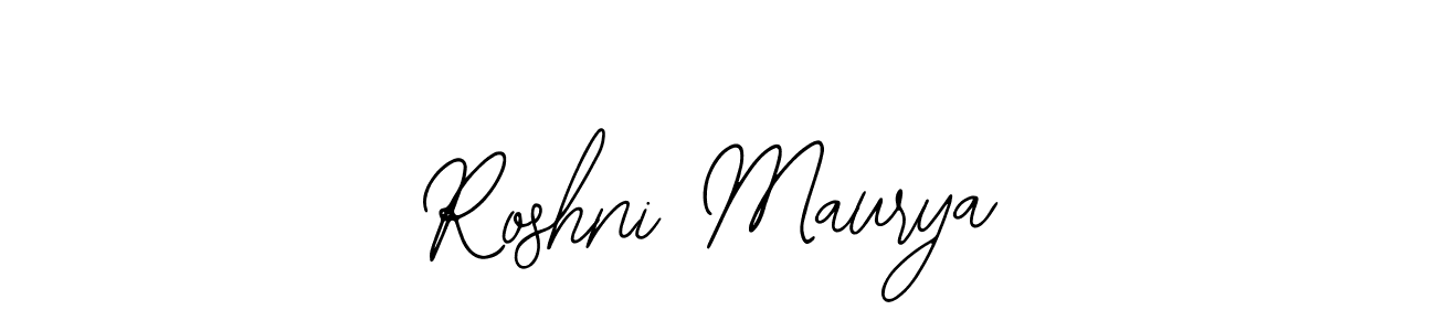 How to make Roshni Maurya name signature. Use Bearetta-2O07w style for creating short signs online. This is the latest handwritten sign. Roshni Maurya signature style 12 images and pictures png