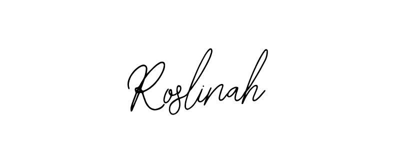 You should practise on your own different ways (Bearetta-2O07w) to write your name (Roslinah) in signature. don't let someone else do it for you. Roslinah signature style 12 images and pictures png