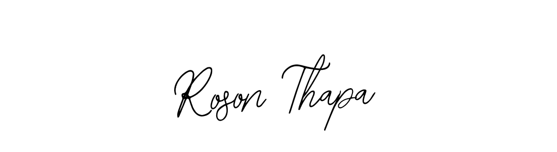 Once you've used our free online signature maker to create your best signature Bearetta-2O07w style, it's time to enjoy all of the benefits that Roson Thapa name signing documents. Roson Thapa signature style 12 images and pictures png