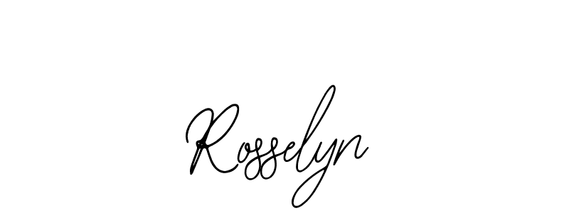 You should practise on your own different ways (Bearetta-2O07w) to write your name (Rosselyn) in signature. don't let someone else do it for you. Rosselyn signature style 12 images and pictures png