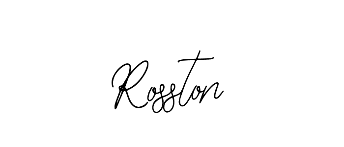 Make a beautiful signature design for name Rosston. With this signature (Bearetta-2O07w) style, you can create a handwritten signature for free. Rosston signature style 12 images and pictures png