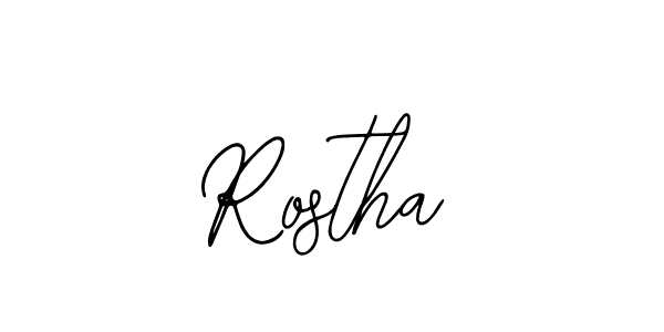 Bearetta-2O07w is a professional signature style that is perfect for those who want to add a touch of class to their signature. It is also a great choice for those who want to make their signature more unique. Get Rostha name to fancy signature for free. Rostha signature style 12 images and pictures png