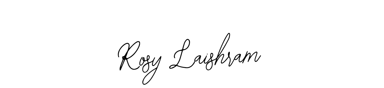 How to make Rosy Laishram name signature. Use Bearetta-2O07w style for creating short signs online. This is the latest handwritten sign. Rosy Laishram signature style 12 images and pictures png