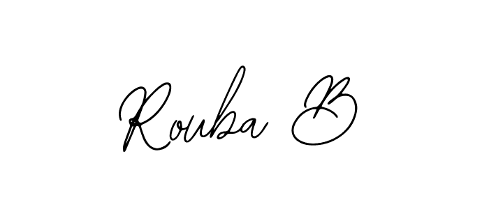 You should practise on your own different ways (Bearetta-2O07w) to write your name (Rouba B) in signature. don't let someone else do it for you. Rouba B signature style 12 images and pictures png