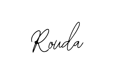 You should practise on your own different ways (Bearetta-2O07w) to write your name (Rouda) in signature. don't let someone else do it for you. Rouda signature style 12 images and pictures png