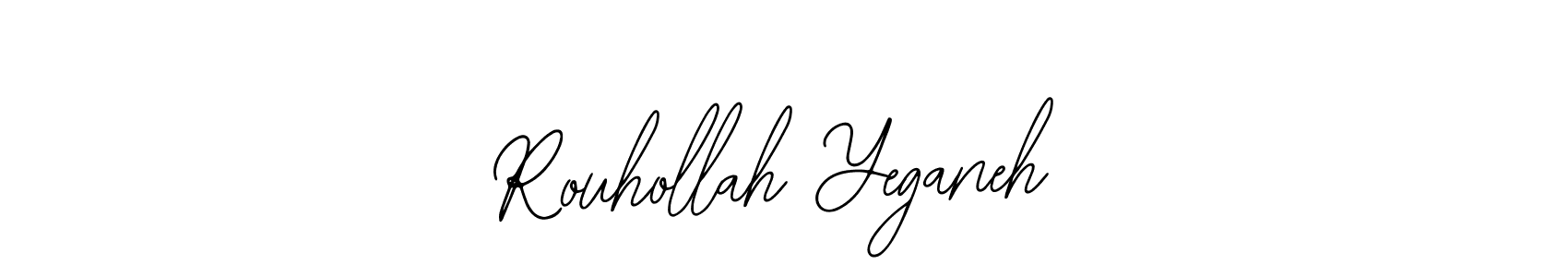 How to make Rouhollah Yeganeh name signature. Use Bearetta-2O07w style for creating short signs online. This is the latest handwritten sign. Rouhollah Yeganeh signature style 12 images and pictures png