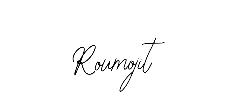 Use a signature maker to create a handwritten signature online. With this signature software, you can design (Bearetta-2O07w) your own signature for name Roumojit. Roumojit signature style 12 images and pictures png