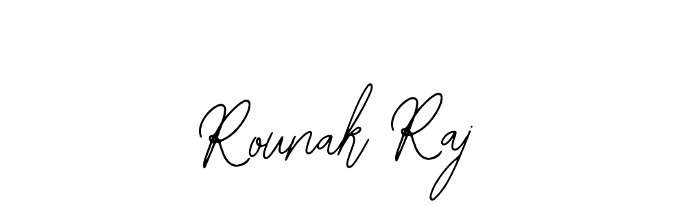 How to make Rounak Raj name signature. Use Bearetta-2O07w style for creating short signs online. This is the latest handwritten sign. Rounak Raj signature style 12 images and pictures png