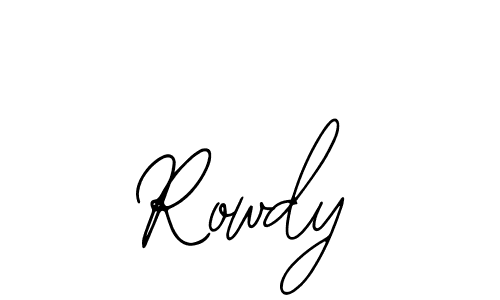 Design your own signature with our free online signature maker. With this signature software, you can create a handwritten (Bearetta-2O07w) signature for name Rowdy. Rowdy signature style 12 images and pictures png