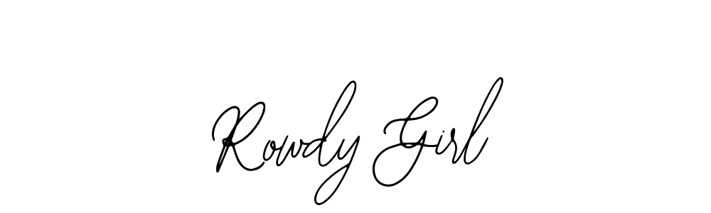 How to Draw Rowdy Girl signature style? Bearetta-2O07w is a latest design signature styles for name Rowdy Girl. Rowdy Girl signature style 12 images and pictures png