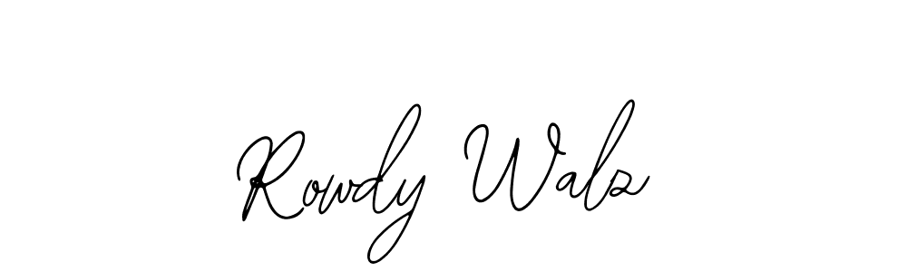 if you are searching for the best signature style for your name Rowdy Walz. so please give up your signature search. here we have designed multiple signature styles  using Bearetta-2O07w. Rowdy Walz signature style 12 images and pictures png