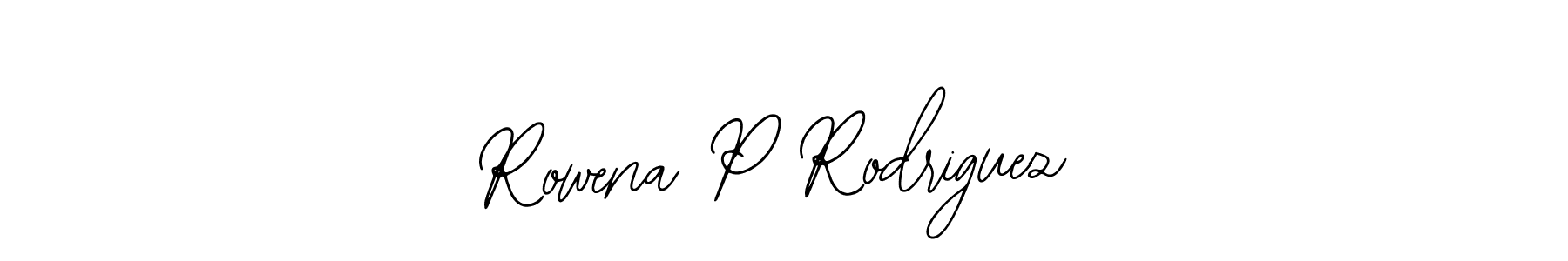 It looks lik you need a new signature style for name Rowena P Rodriguez. Design unique handwritten (Bearetta-2O07w) signature with our free signature maker in just a few clicks. Rowena P Rodriguez signature style 12 images and pictures png