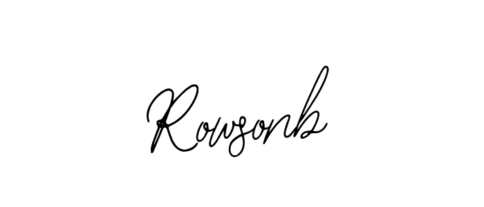 You should practise on your own different ways (Bearetta-2O07w) to write your name (Rowsonb) in signature. don't let someone else do it for you. Rowsonb signature style 12 images and pictures png