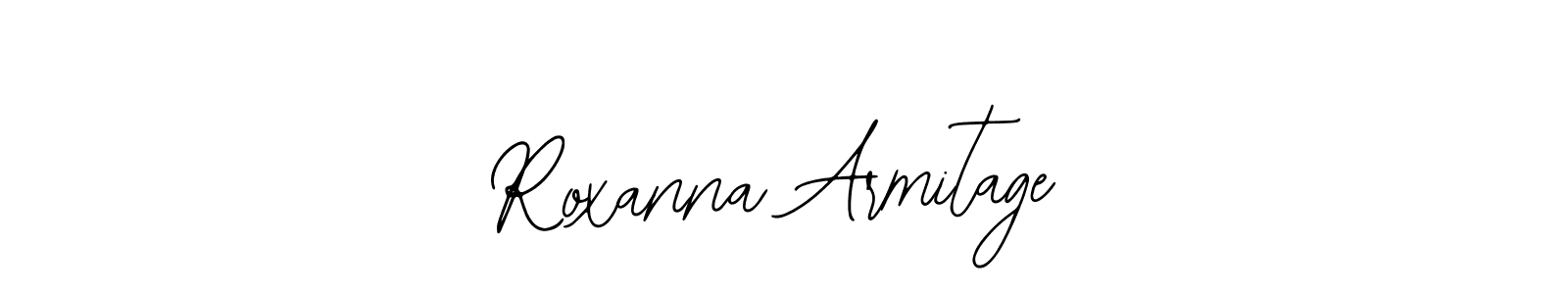 The best way (Bearetta-2O07w) to make a short signature is to pick only two or three words in your name. The name Roxanna Armitage include a total of six letters. For converting this name. Roxanna Armitage signature style 12 images and pictures png