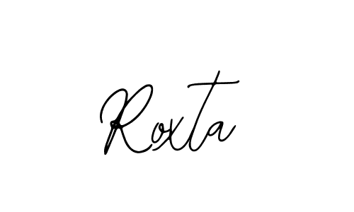 How to make Roxta signature? Bearetta-2O07w is a professional autograph style. Create handwritten signature for Roxta name. Roxta signature style 12 images and pictures png