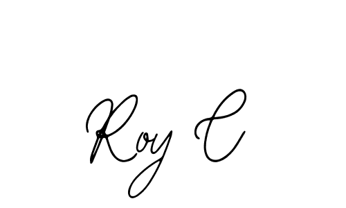 How to make Roy C name signature. Use Bearetta-2O07w style for creating short signs online. This is the latest handwritten sign. Roy C signature style 12 images and pictures png