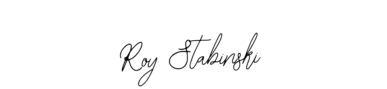 Use a signature maker to create a handwritten signature online. With this signature software, you can design (Bearetta-2O07w) your own signature for name Roy Stabinski. Roy Stabinski signature style 12 images and pictures png