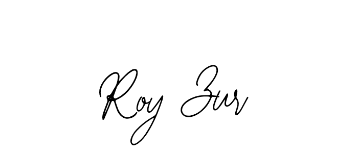 How to make Roy Zur name signature. Use Bearetta-2O07w style for creating short signs online. This is the latest handwritten sign. Roy Zur signature style 12 images and pictures png