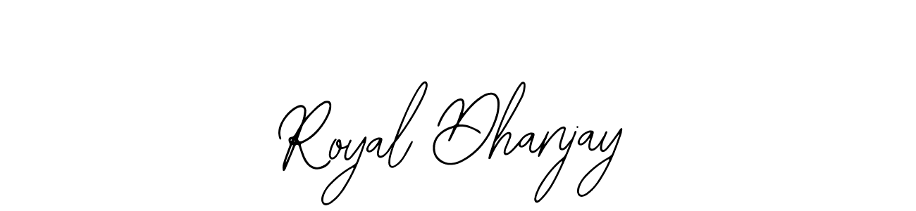 How to make Royal Dhanjay name signature. Use Bearetta-2O07w style for creating short signs online. This is the latest handwritten sign. Royal Dhanjay signature style 12 images and pictures png
