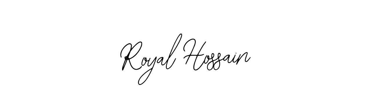 You should practise on your own different ways (Bearetta-2O07w) to write your name (Royal Hossain) in signature. don't let someone else do it for you. Royal Hossain signature style 12 images and pictures png