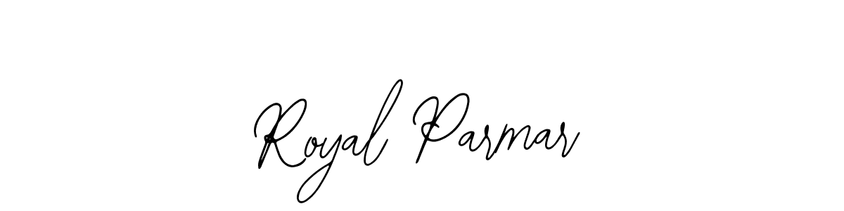 Use a signature maker to create a handwritten signature online. With this signature software, you can design (Bearetta-2O07w) your own signature for name Royal Parmar. Royal Parmar signature style 12 images and pictures png