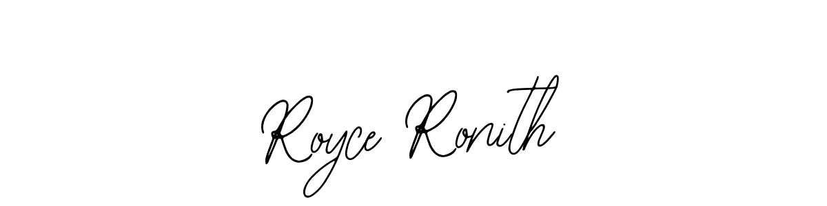 Make a short Royce Ronith signature style. Manage your documents anywhere anytime using Bearetta-2O07w. Create and add eSignatures, submit forms, share and send files easily. Royce Ronith signature style 12 images and pictures png