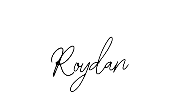 How to make Roydan name signature. Use Bearetta-2O07w style for creating short signs online. This is the latest handwritten sign. Roydan signature style 12 images and pictures png