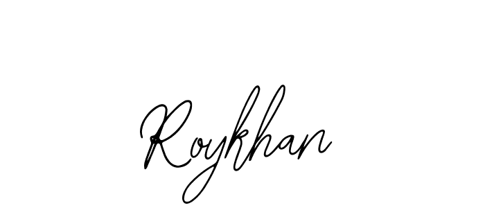 Also we have Roykhan name is the best signature style. Create professional handwritten signature collection using Bearetta-2O07w autograph style. Roykhan signature style 12 images and pictures png
