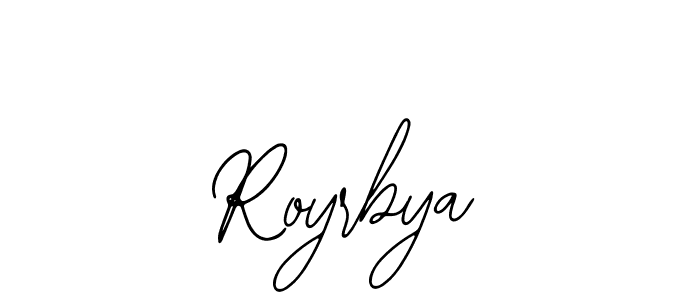 How to make Royrbya signature? Bearetta-2O07w is a professional autograph style. Create handwritten signature for Royrbya name. Royrbya signature style 12 images and pictures png