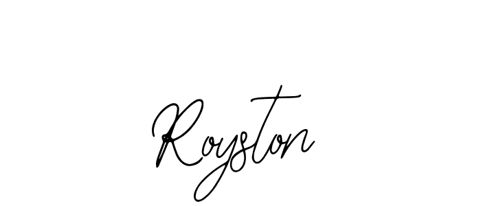 The best way (Bearetta-2O07w) to make a short signature is to pick only two or three words in your name. The name Royston include a total of six letters. For converting this name. Royston signature style 12 images and pictures png