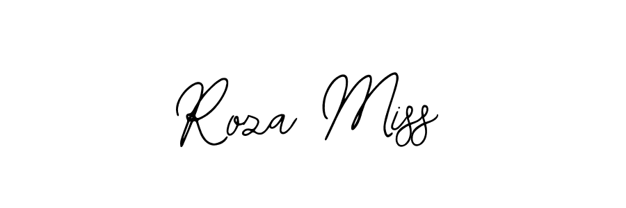 Use a signature maker to create a handwritten signature online. With this signature software, you can design (Bearetta-2O07w) your own signature for name Roza Miss. Roza Miss signature style 12 images and pictures png