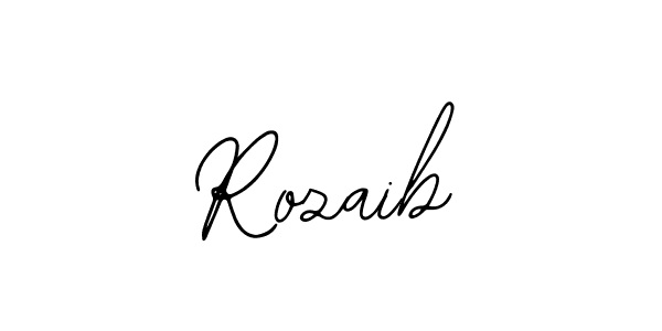 Use a signature maker to create a handwritten signature online. With this signature software, you can design (Bearetta-2O07w) your own signature for name Rozaib. Rozaib signature style 12 images and pictures png